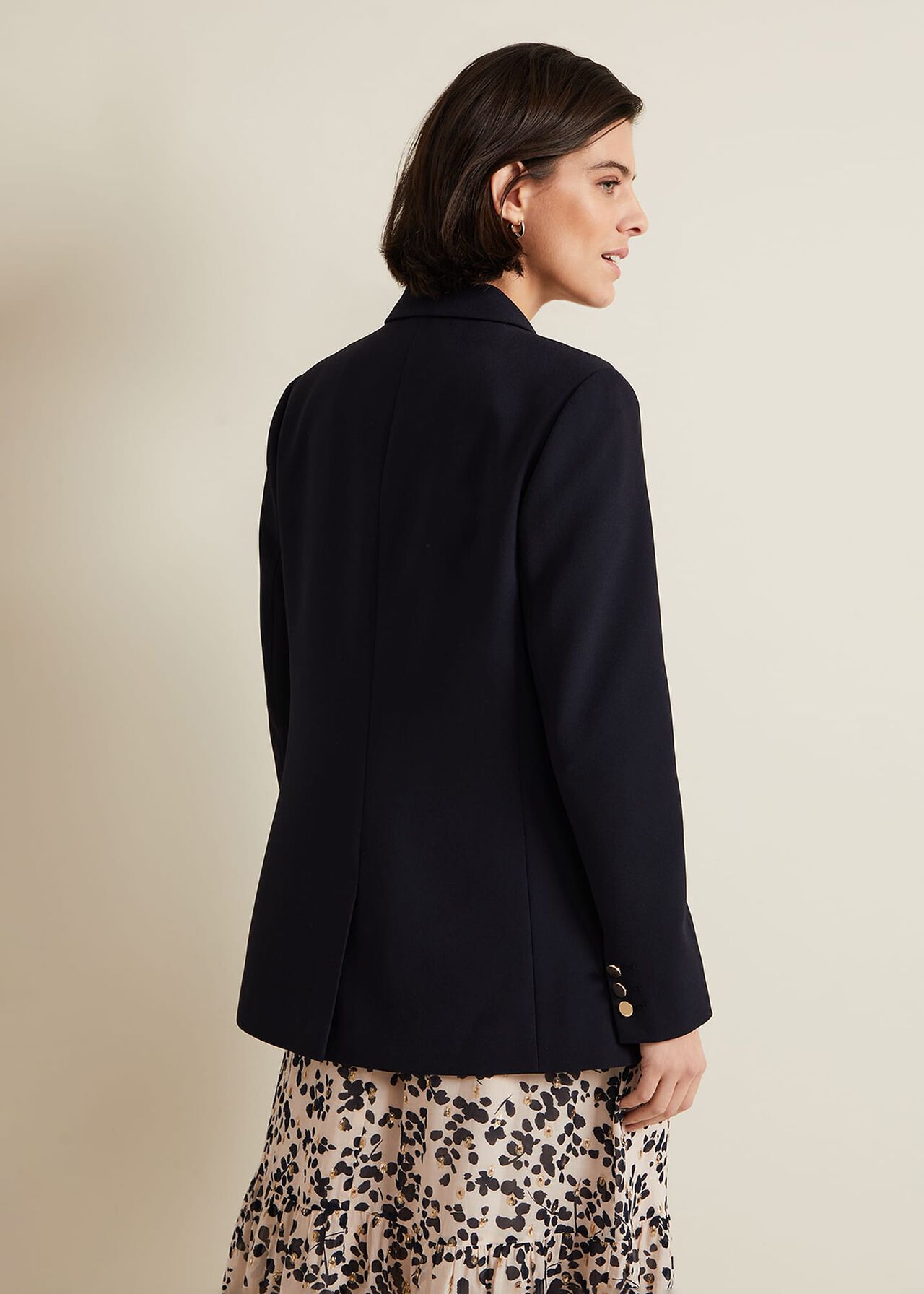 Elandra Navy Tux Blazer