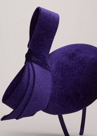 Velvet Bow Pillbox Fascinator