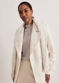 Amelie Ivory Short Peacoat